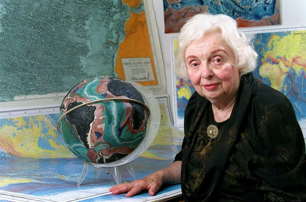Marie Tharp, geológa.. Foto: Télam.