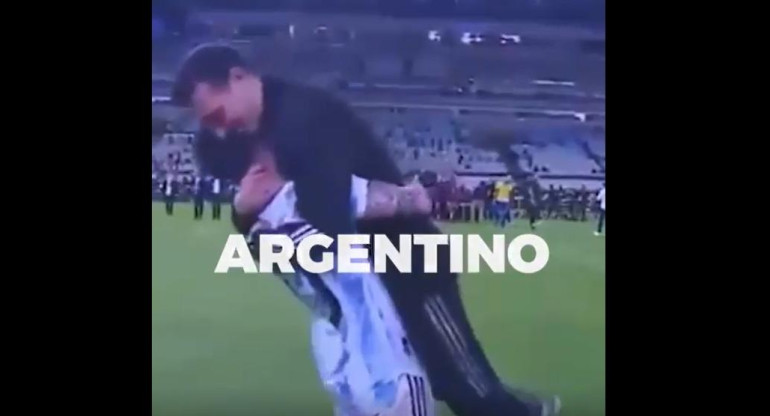 Mensaje de la intendencia de Merlo para la Selección argentina rumbo al Mundial de Qatar. Foto: Captura de video.