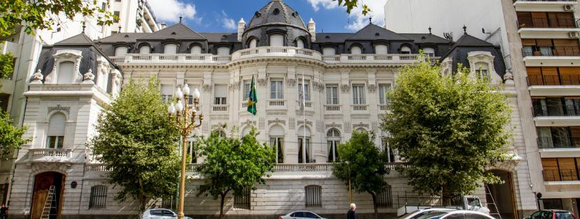 Embajada de Brasil. Foto: Télam.
