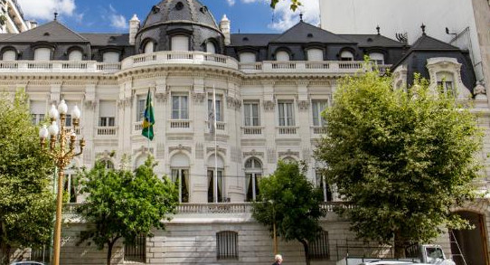 Embajada de Brasil. Foto: Télam.