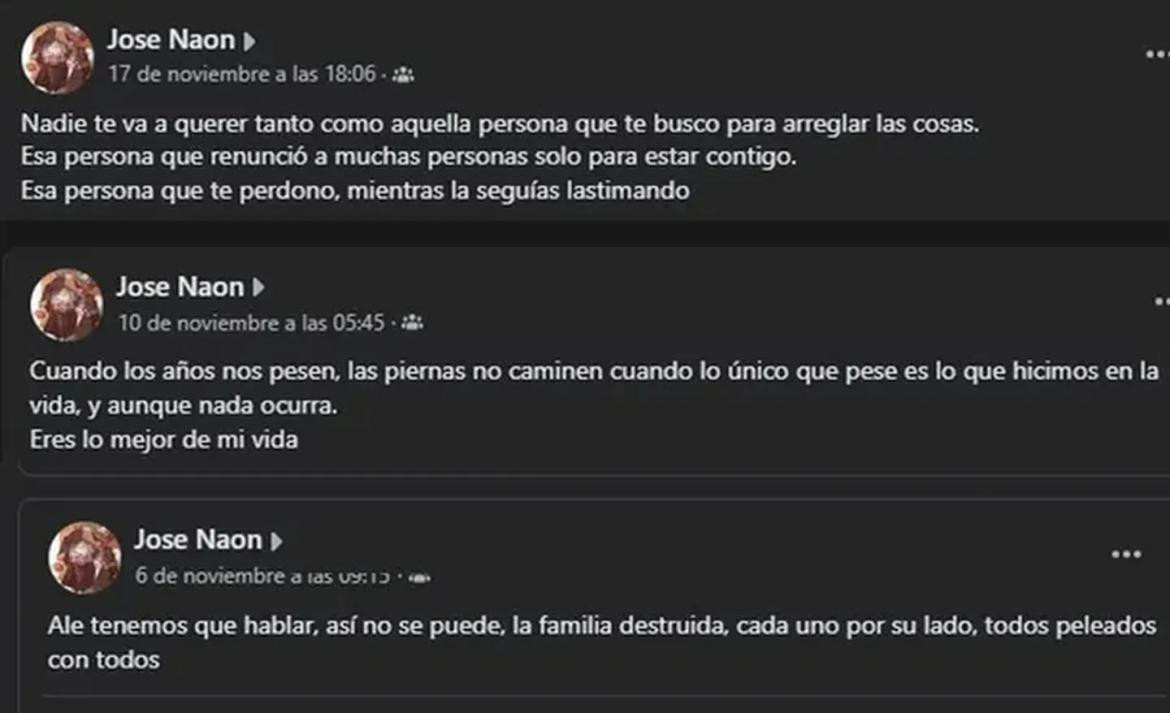 El femicida de Cañuelas escribió una serie de mensajes en Facebook. Foto: Facebook