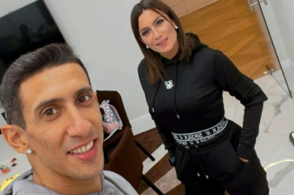 Ángel Di María y Jorgelina Cardoso. Foto: Instagram/jorgelinacardoso26