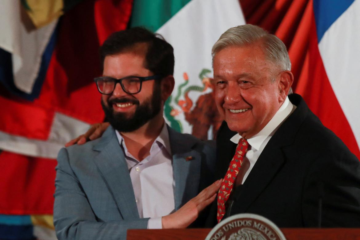 Gabriel Boric y López Obrador_Reuters