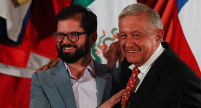 Gabriel Boric y López Obrador_Reuters