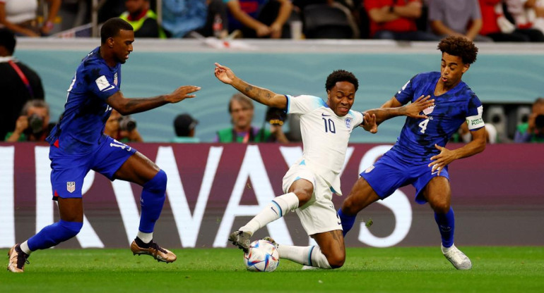 Inglaterra vs Estados Unidos, Mundial Qatar 2022. Foto: REUTERS