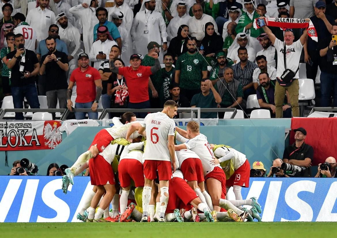 Mundial Qatar 2022, Polonia vs. Arabia Saudita. Foto: REUTERS.