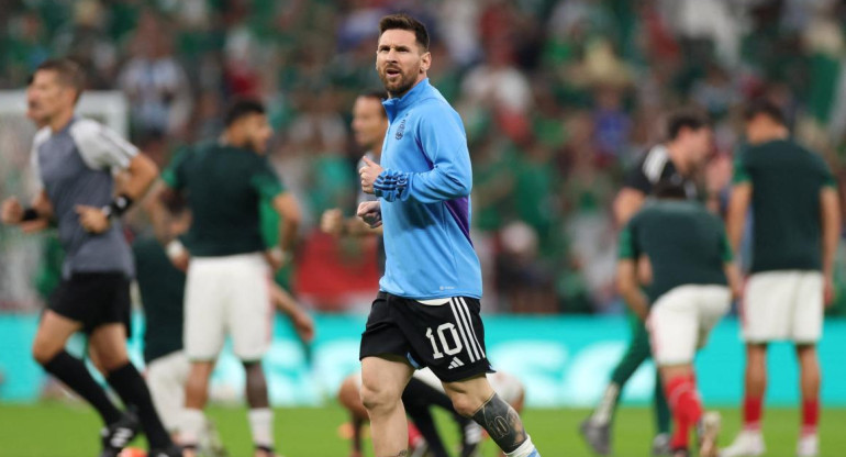 Lionel Messi, Argentina vs México. Foto: REUTERS