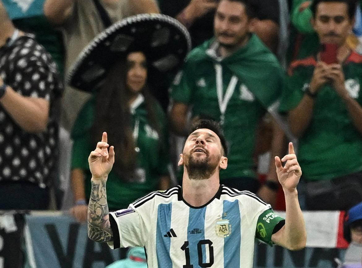 Lionel Messi, Argentina vs México, Mundial Qatar. Foto: REUTERS