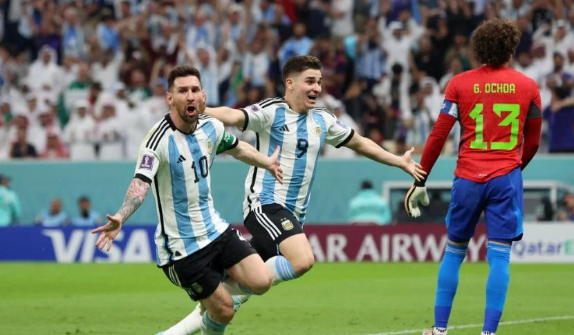 Lionel Messi, Argentina vs México, Mundial Qatar. Foto: NA