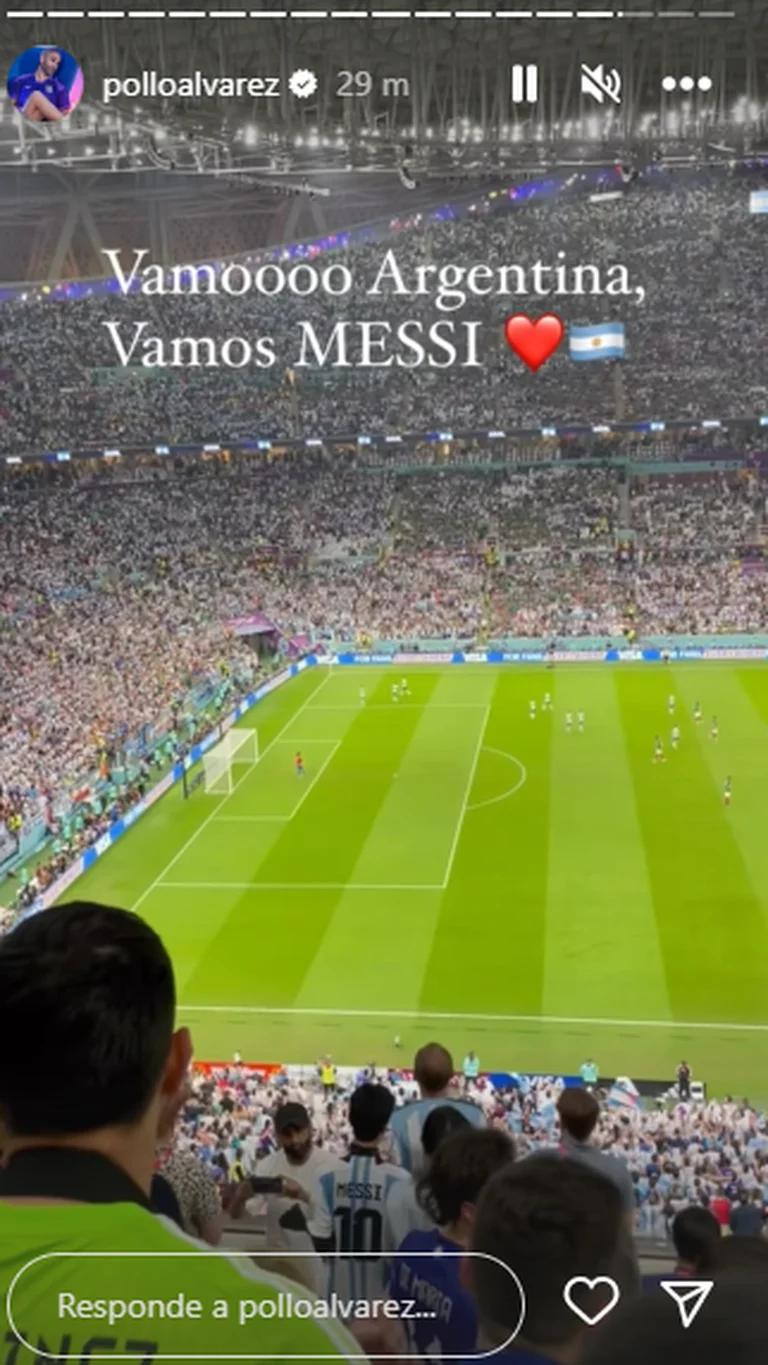 Famosos alentando a la Selección. Foto: Redes sociales