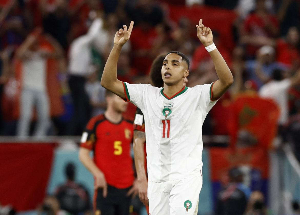 Bélgica vs. Marruecos. Foto Reuters