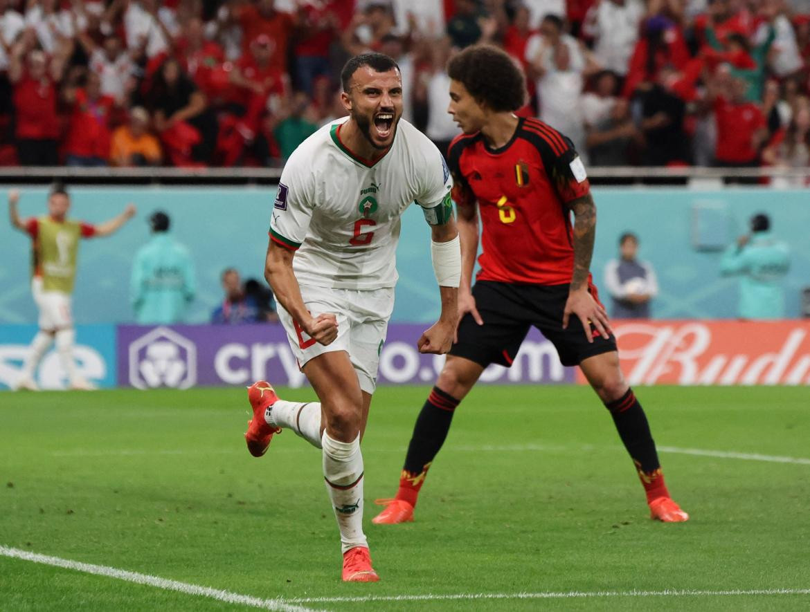 Bélgica vs. Marruecos. Foto Reuters