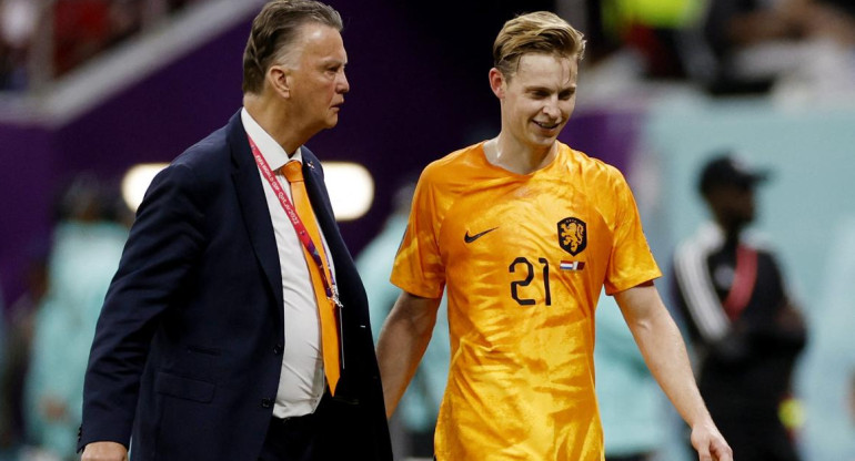 Louis Van Gaal, técnico de Países Bajos, Mundial Qatar 2022. Foto: REUTERS
