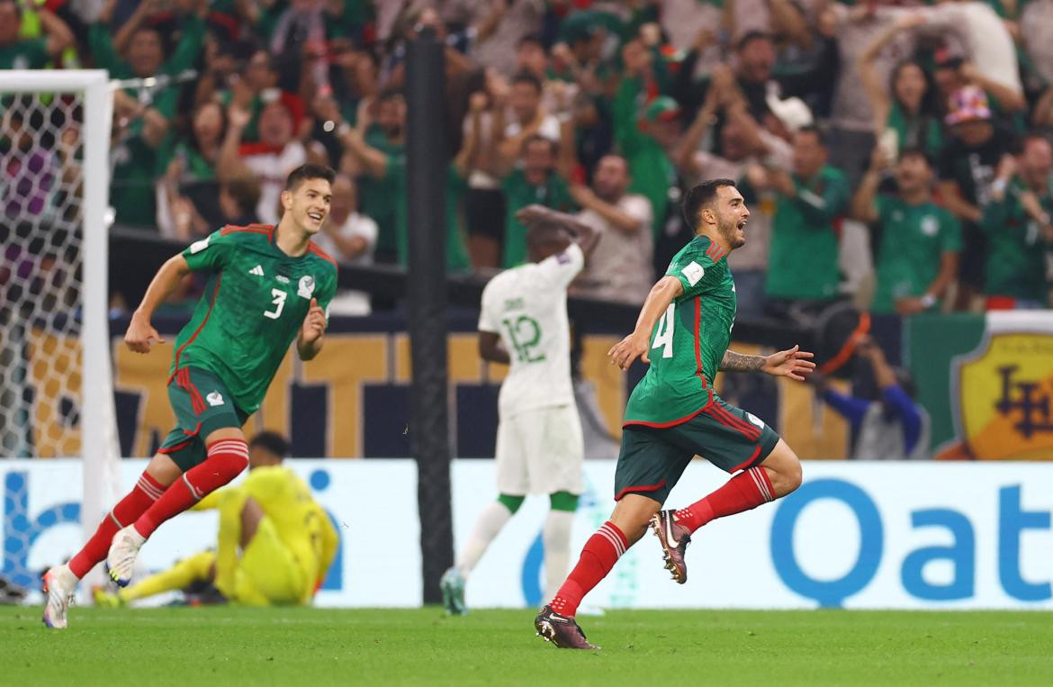 Mundial de Qatar 2022- Arabia vs Mexico. Foto: Agencia Reuters. 