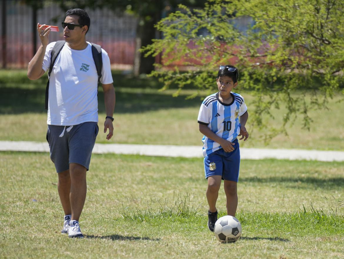 Ola de calor en Argentina. Foto: NA