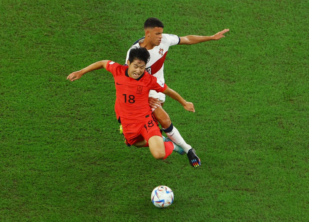 Portugal vs Corea del Sur, Qatar 2022. Foto: REUTERS