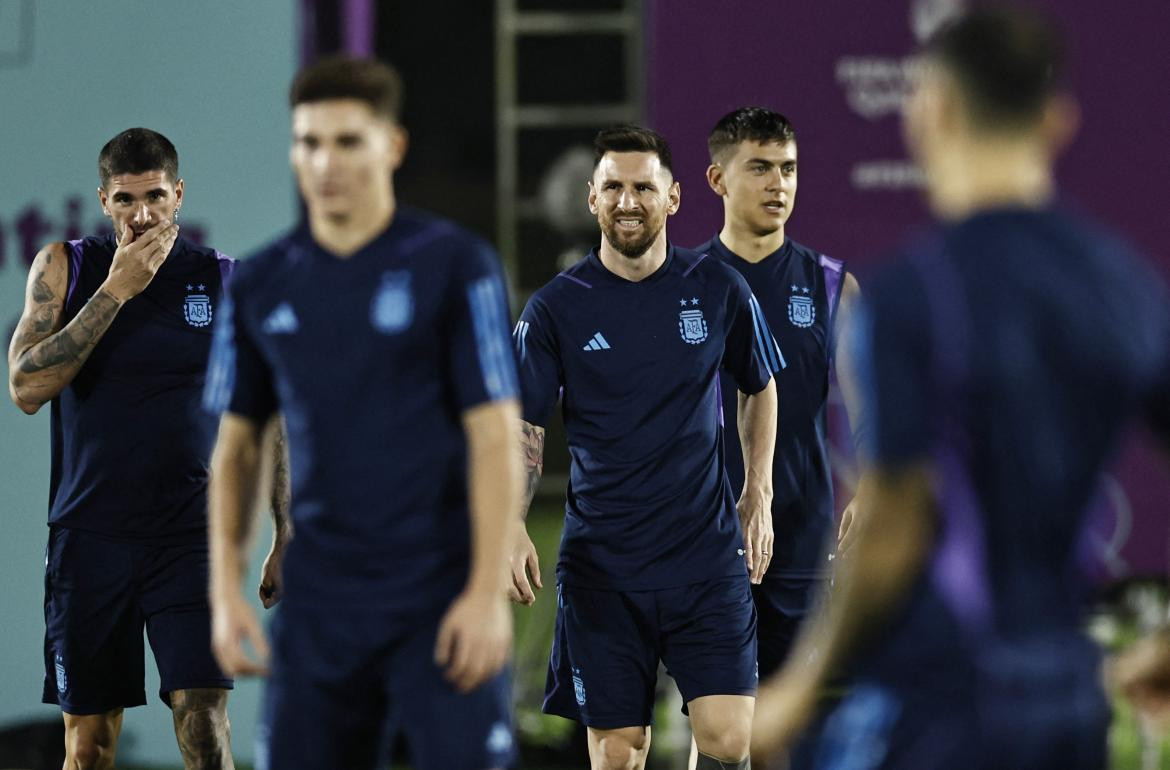 Selección Argentina entrenando Foto Reuters