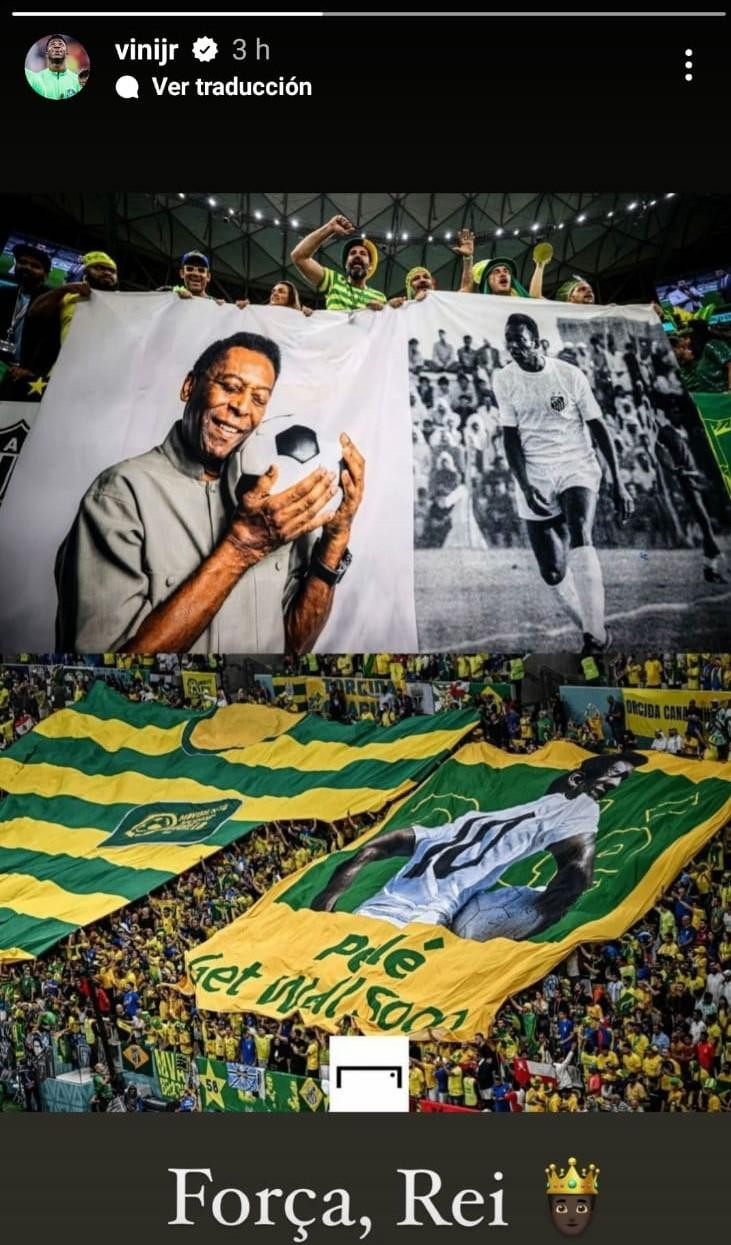 La publicación de Vinicius para Pelé_Instagram/vinijr