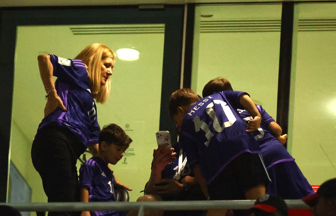 Familia de Messi en el estadio. Foto: Reuters