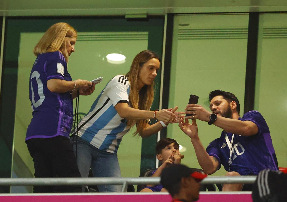 Familia de Messi en el estadio. Foto: Reuters