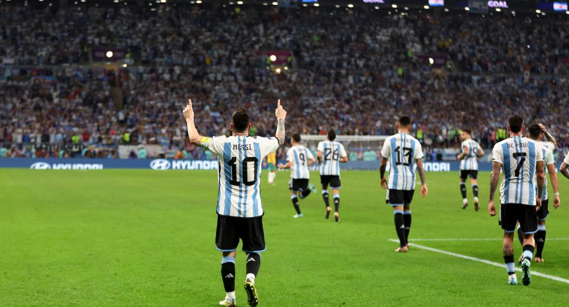 Festejo gol Messi. Foto: Reuters