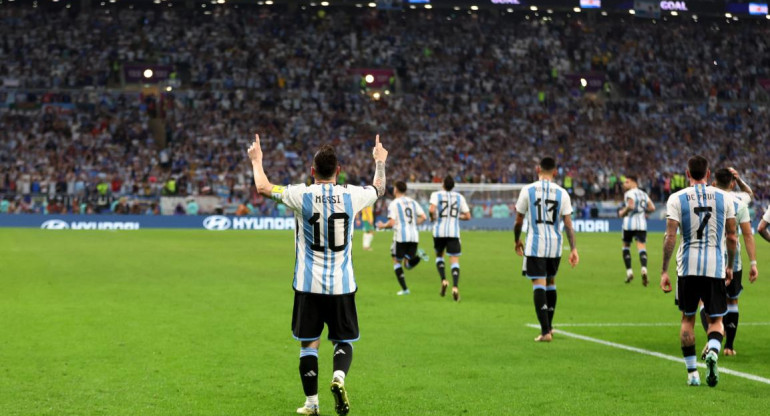 Festejo gol Messi. Foto: Reuters