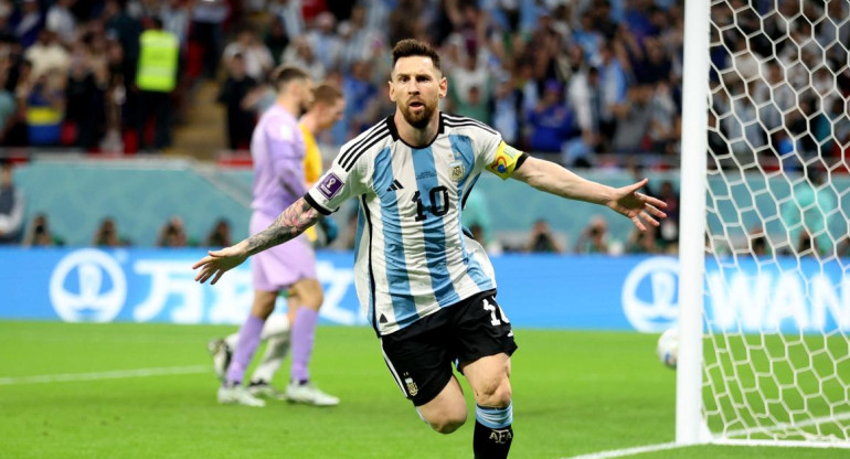 Lionel Messi, la figura de Argentina-Australia; Qatar 2022. Foto: Reuters.