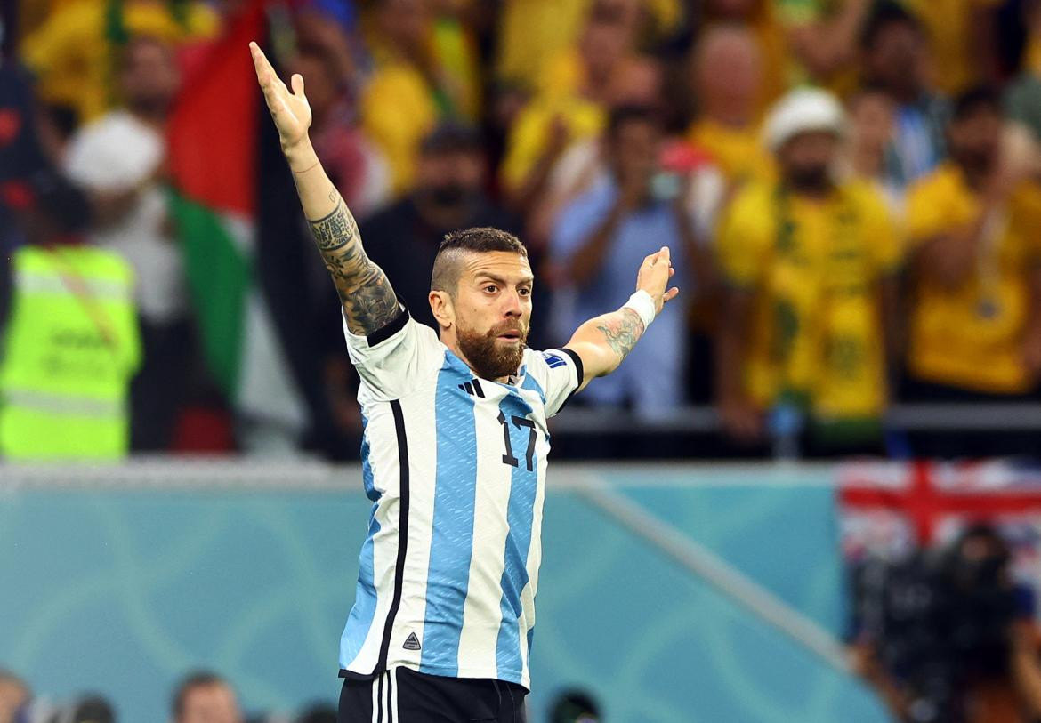 Alejandro Gómez; Argentina-Australia. Foto: Reuters.