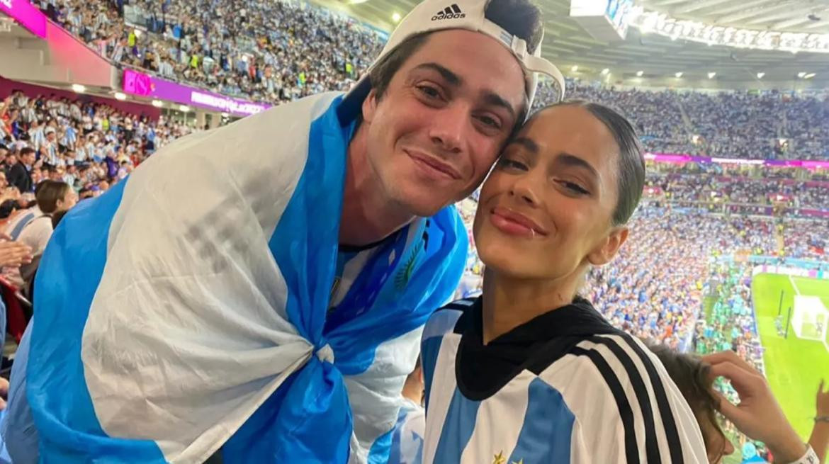 Tini Stoessel celebró la victoria de Argentina con su familia