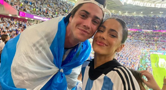 Tini Stoessel celebró la victoria de Argentina con su familia