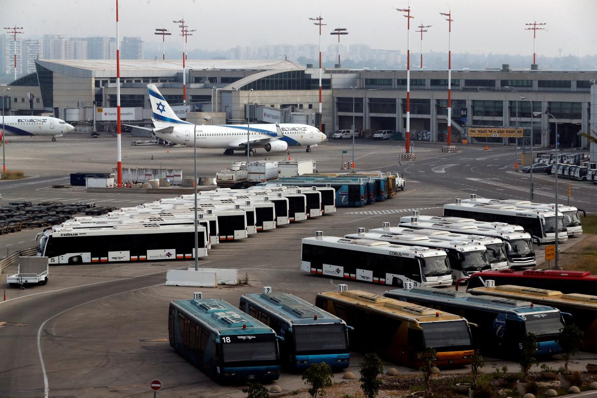 El aeropueto de Ben Gurion, Israel. Foto: Reuters.