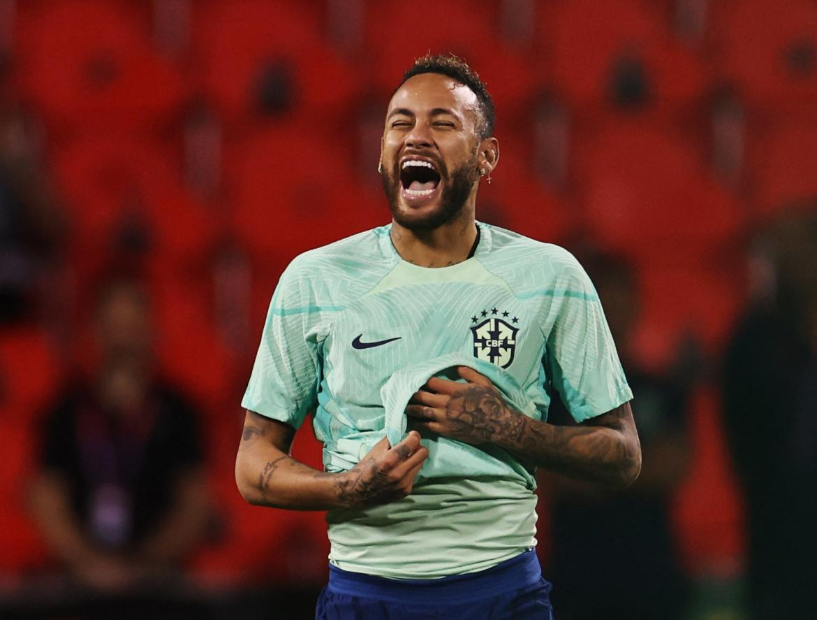 Neymar; Brasil-Corea del Sur; Qatar 2022. Foto: Reuters.