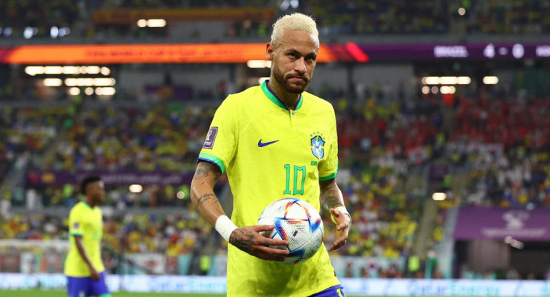 Neymar 10; Brasil-Corea del Sur; Qatar 2022. Foto: Reuters.