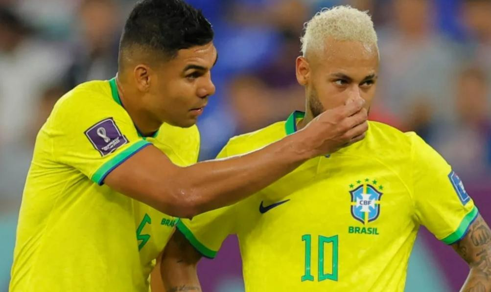 ¿Qué pasó entre Neymar y Casemiro?. Foto: NA.