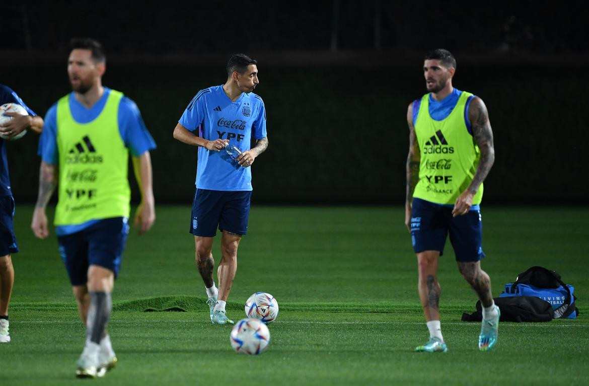 Entrenamiento de la Selección Argentina. Foto: Télam