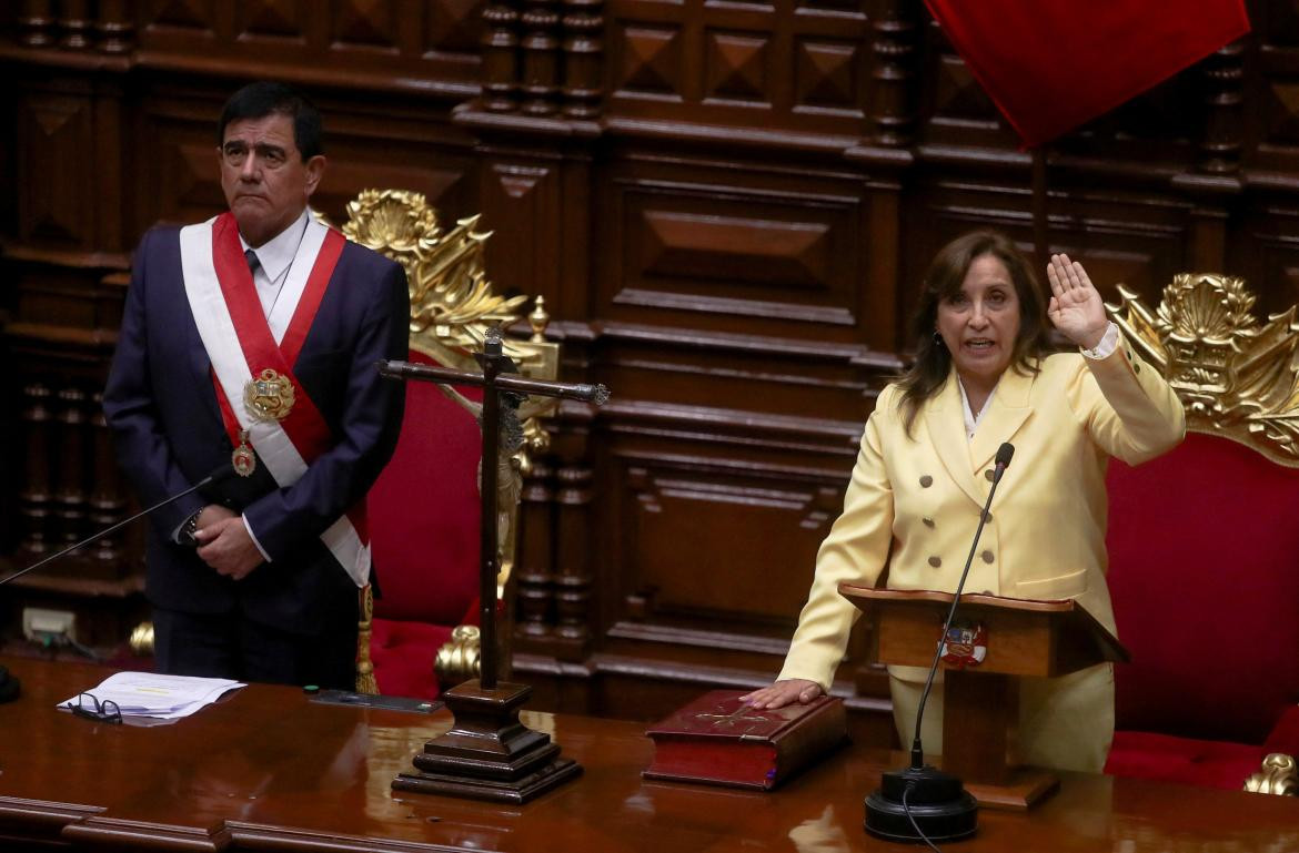 Dina Boluarte. Foto: REUTERS.