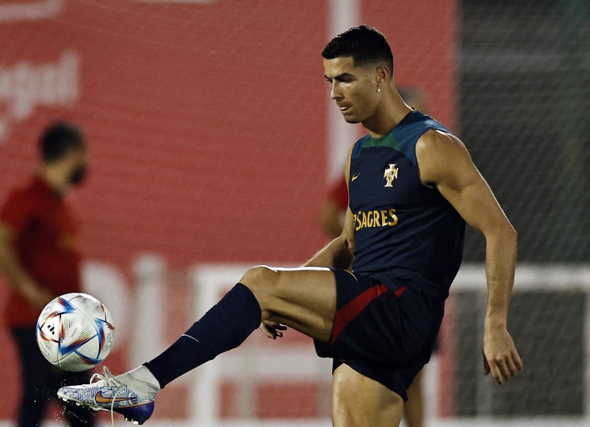 Cristiano Ronaldo en el Mundial de Qatar 2022. Foto: REUTERS.