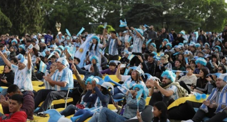 Hinchas argentinos. Foto: NA