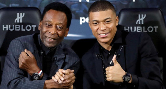 Pelé y Mbappé_Reuters