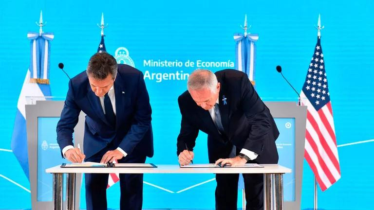 Acuerdo fiscal entre Argentina y Estados Unidos. Foto: Télam