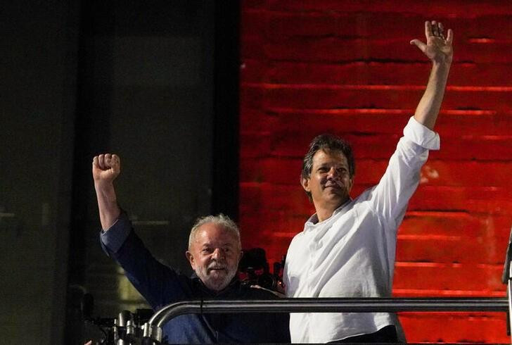 Lula da Silva y Fernando Haddad Foto: REUTERS.