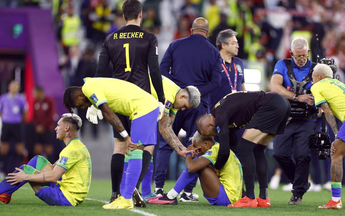 Eliminación de Brasil vs. Croacia; Qatar 2022. Foto: Reuters.