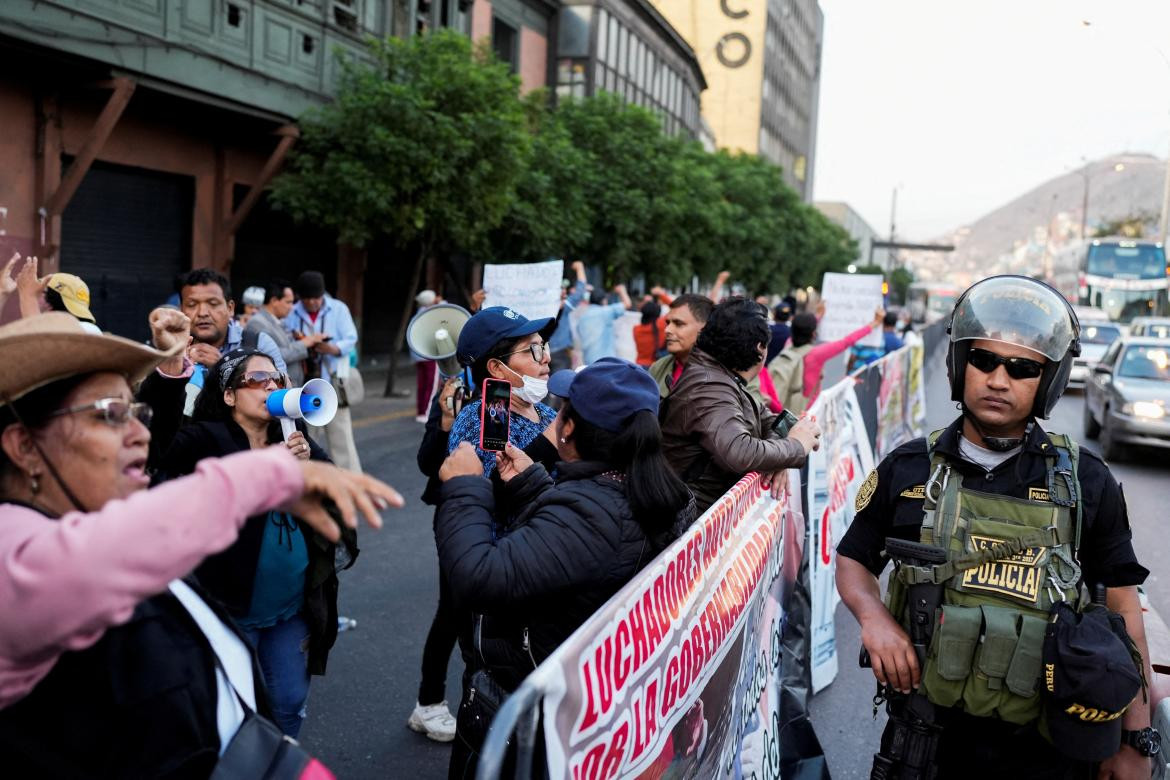 Protestas en Perú por la destitución de Castillo_Reuters