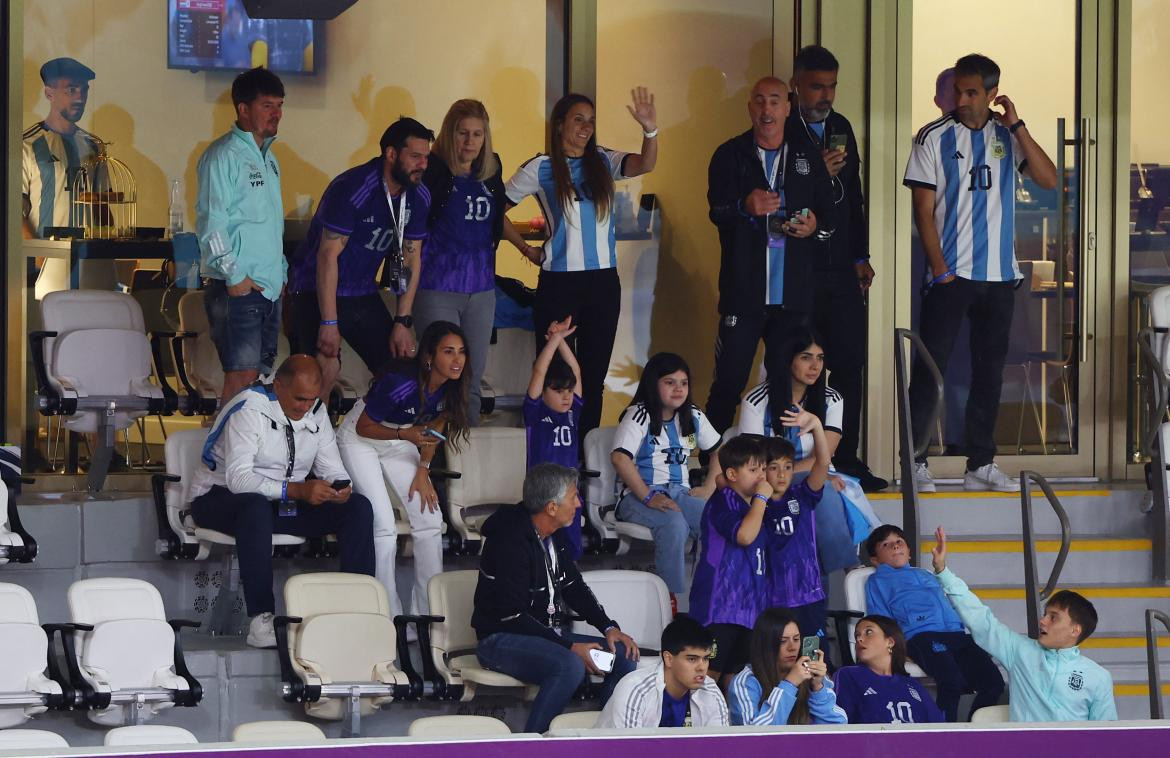 Familia de Messi en el estadio. Foto: Reuters