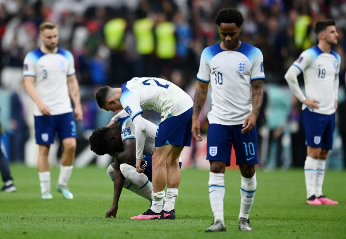 La eliminación de Inglaterra ante Francia. Foto: Reuters.