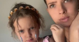 La China Suárez junto a su hija. Foto: captura.
