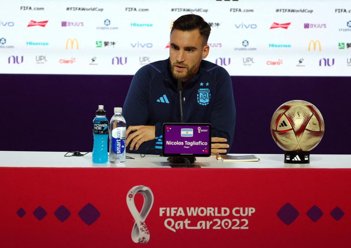 Nicolás Tagliafico; Selección Argentina. Foto: Reuters.