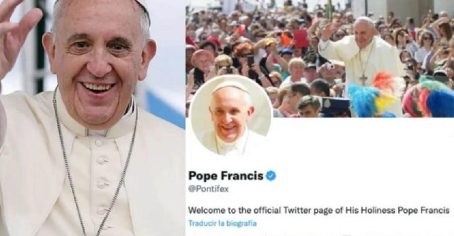 La cuenta de Twitter del Papa cumple 10 años. 