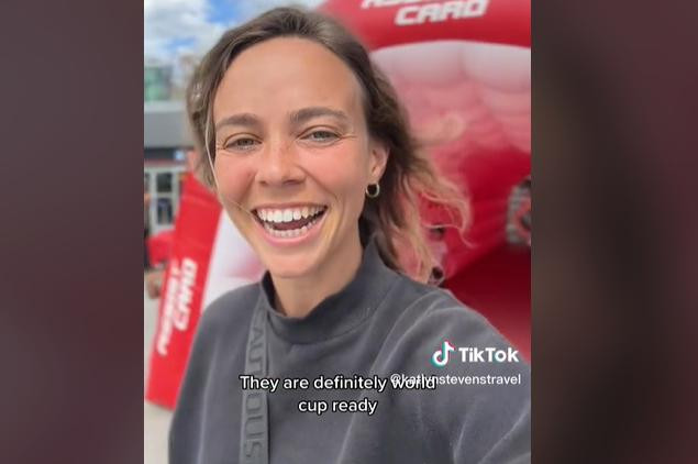 Tiktoker estadounidense viaja a Argentina para ver el partido contra Croacia. Foto: TikTok