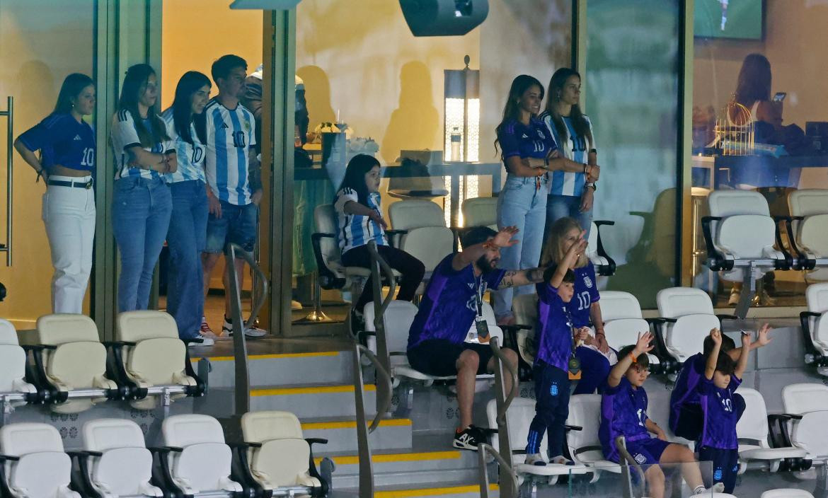 El palco privado de la familia Messi- Roccuzzo. Foto: Reuters.